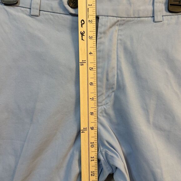 Brooks Brothers Milano Mens Chino Pants Straight Sky Blue Preppy 33x34 Pockets - Picture 7 of 11